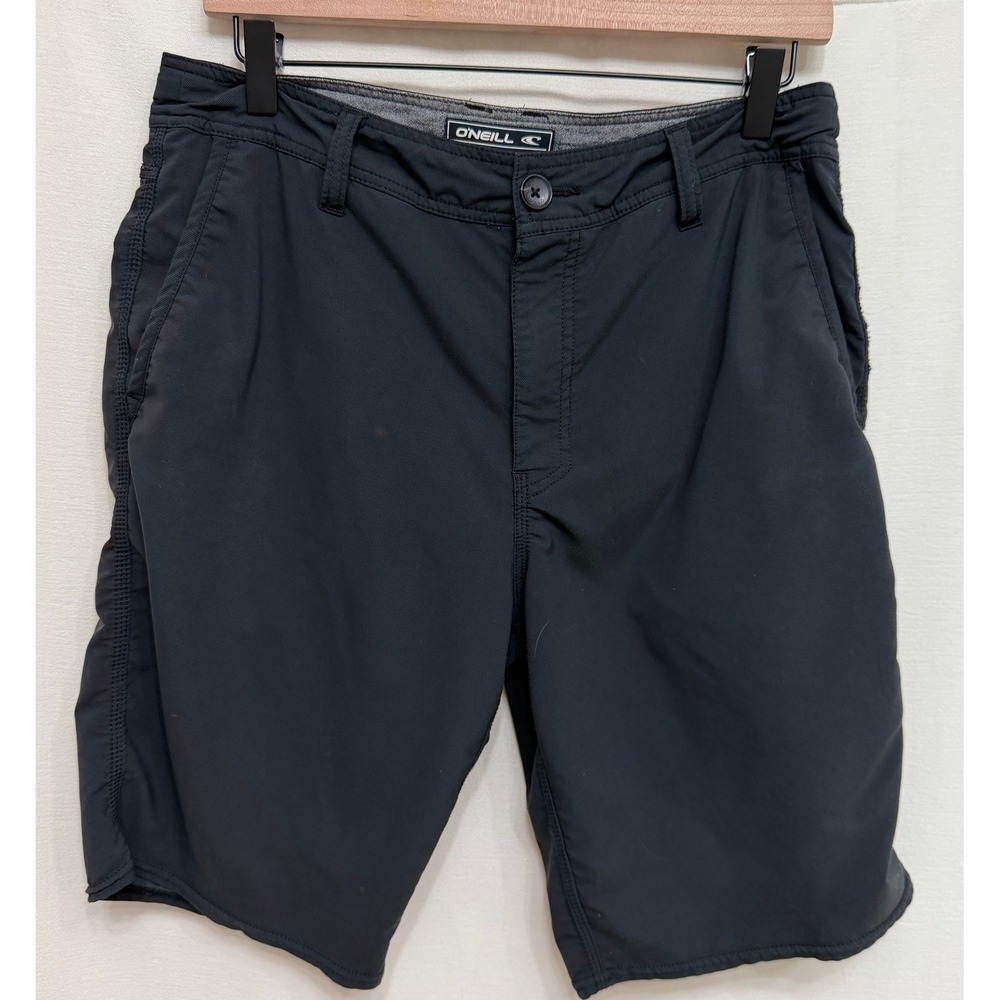O'Neill Hybrid Shorts Mens Size 31 Black Quick Dry Surf Boardshorts Active